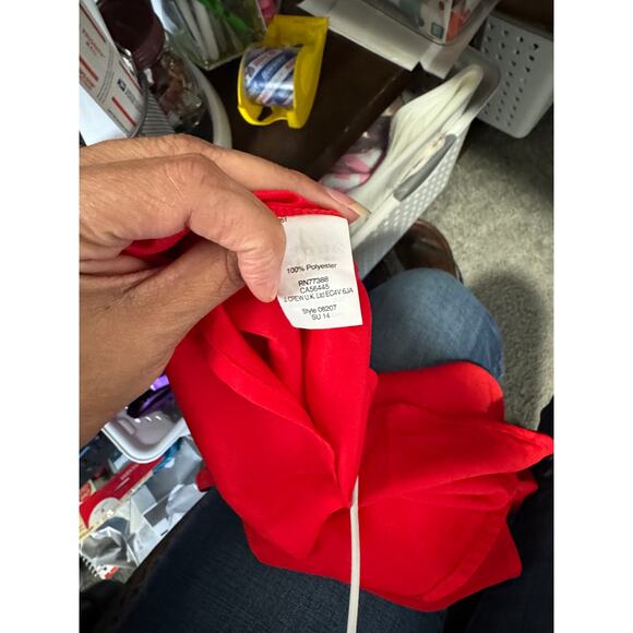 J.Crew red sleeveless button down size 00 office career preppy pop of color - Picture 6 of 6